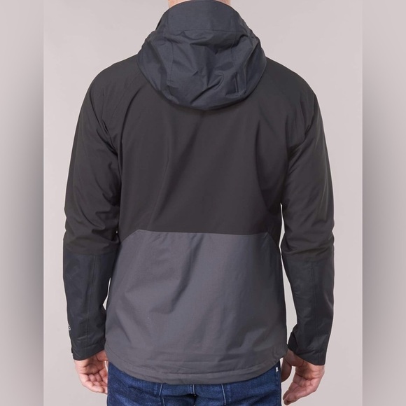 Men’s Columbia EvolutionValley Gray & Black Rain Jacket: Sise M - Picture 9 of 12